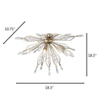 Varaluz 311S04GD Gold Dust Orbital 4-lt Wall/ceiling Light - Gold Dust Image 3