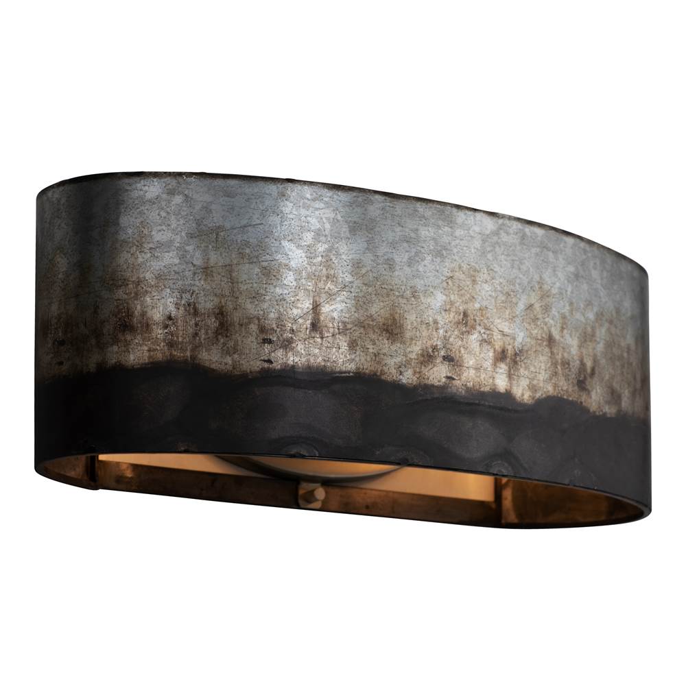Varaluz 323B02OG Ombre Galvanized Cannery 2-lt Bath - Ombre Galvanized Image 2