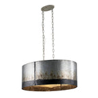 Varaluz 323N06OG Ombre Galvanized Cannery 6-lt Oval/linear Pendant - Ombre Galvanized Image 1