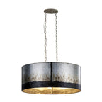 Varaluz 323N06OG Ombre Galvanized Cannery 6-lt Oval/linear Pendant - Ombre Galvanized Image 3