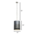 Varaluz 323P02OG Ombre Galvanized Cannery 2-lt Pendant - Ombre Galvanized Image 3