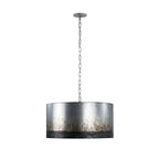 Varaluz 323P04OG Ombre Galvanized Cannery 4-lt Drum Pendant - Ombre Galvanized Image 3