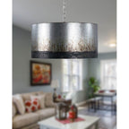 Varaluz 323P04OG Ombre Galvanized Cannery 4-lt Drum Pendant - Ombre Galvanized Image 1