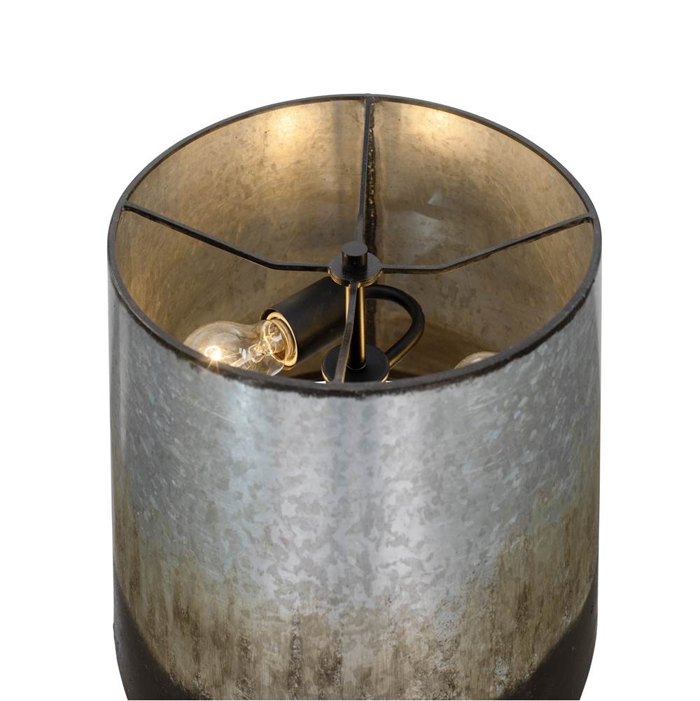 Varaluz 323T02BOG Ombre Galvanized Cannery 2-lt Buffet Table Lamp - Ombre Galvanized Image 2