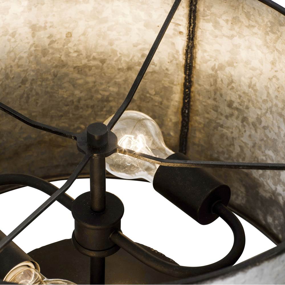 Varaluz 323T02OG Ombre Galvanized Cannery 2-lt Table Lamp - Ombre Galvanized Image 2