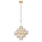 Varaluz Cubic 6-lt Pendant - Calypso Gold