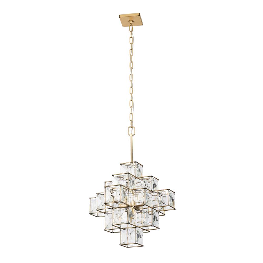 Varaluz 329P06CG Calypso Gold Cubic 6-lt Pendant - Calypso Gold Image 9