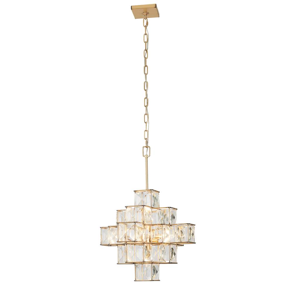 Varaluz 329P06CG Calypso Gold Cubic 6-lt Pendant - Calypso Gold Image 8