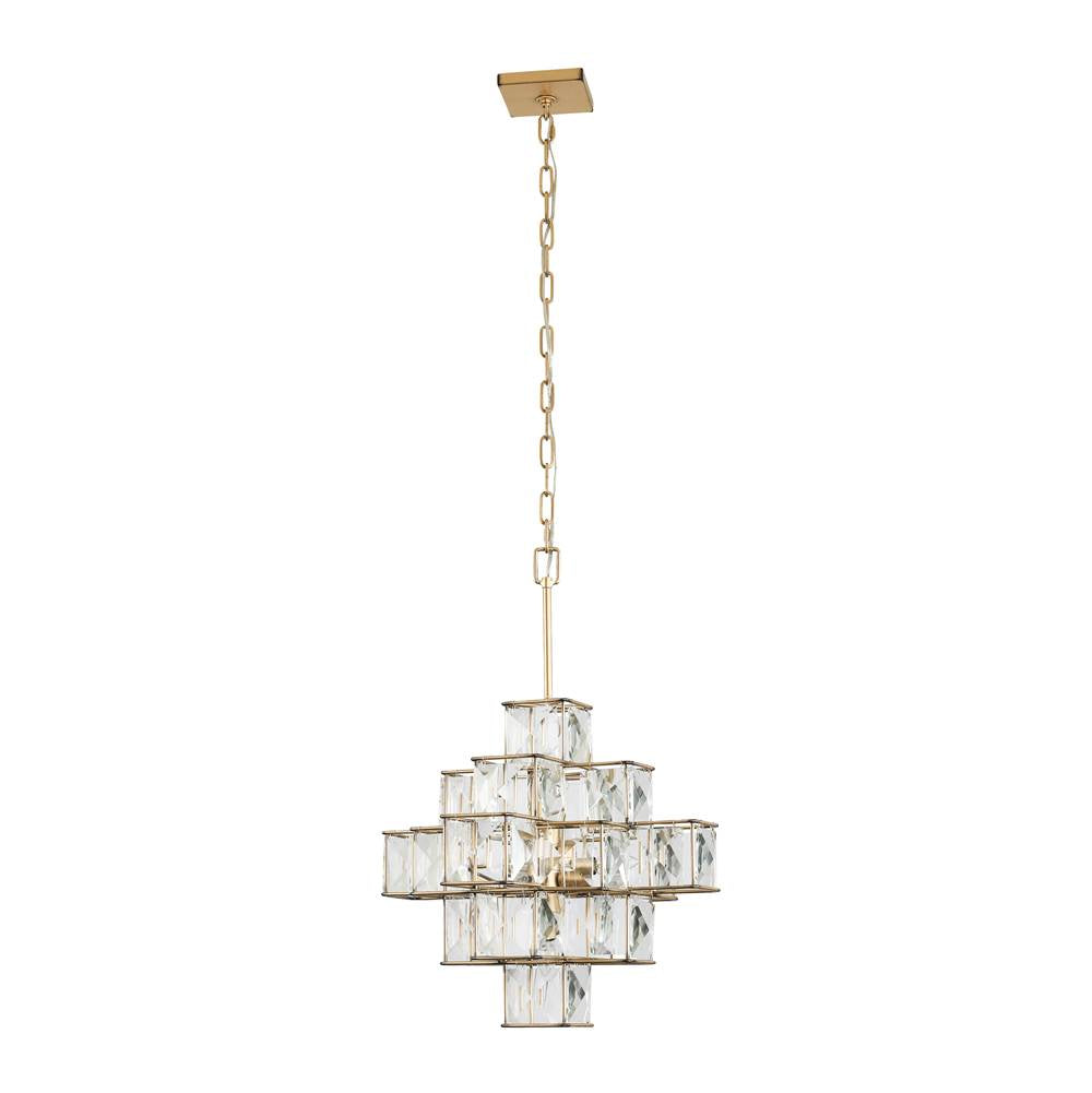 Varaluz 329P06CG Calypso Gold Cubic 6-lt Pendant - Calypso Gold Image 7