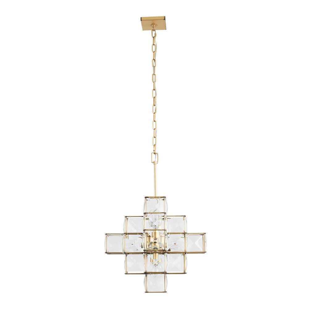 Varaluz 329P06CG Calypso Gold Cubic 6-lt Pendant - Calypso Gold Image 6