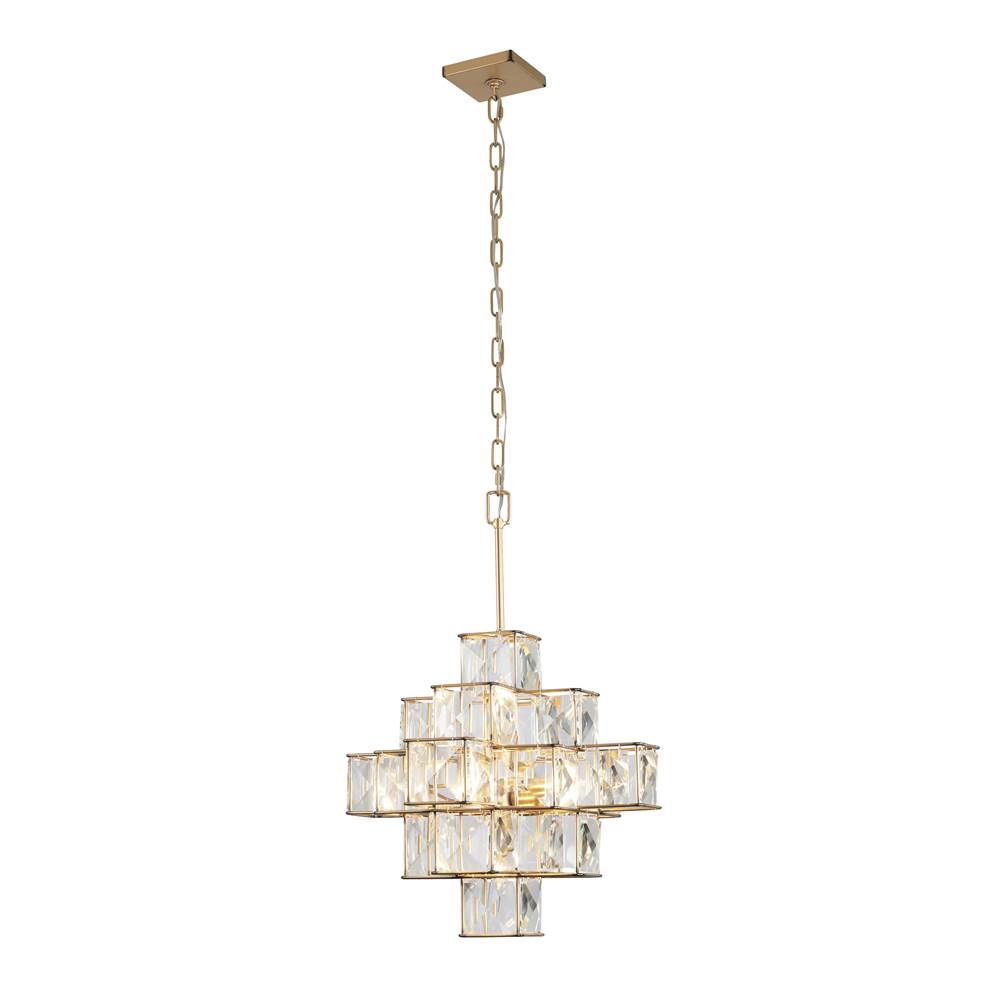Varaluz 329P06CG Calypso Gold Cubic 6-lt Pendant - Calypso Gold Image 5