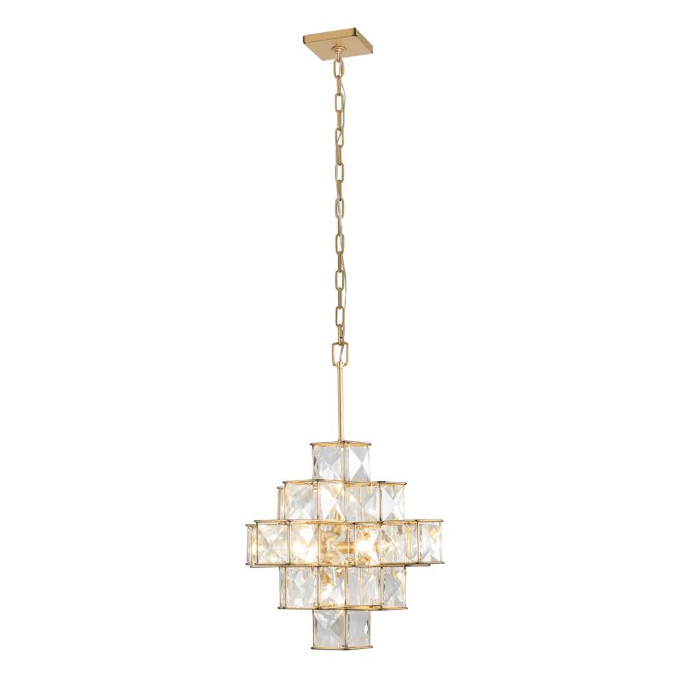 Varaluz 329P06CG Calypso Gold Cubic 6-lt Pendant - Calypso Gold Image 4