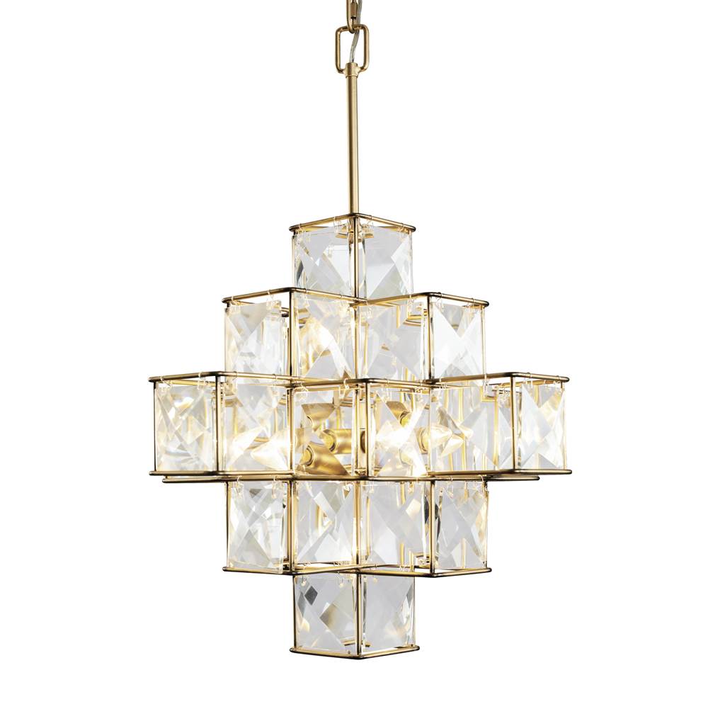 Varaluz 329P06CG Calypso Gold Cubic 6-lt Pendant - Calypso Gold Image 3