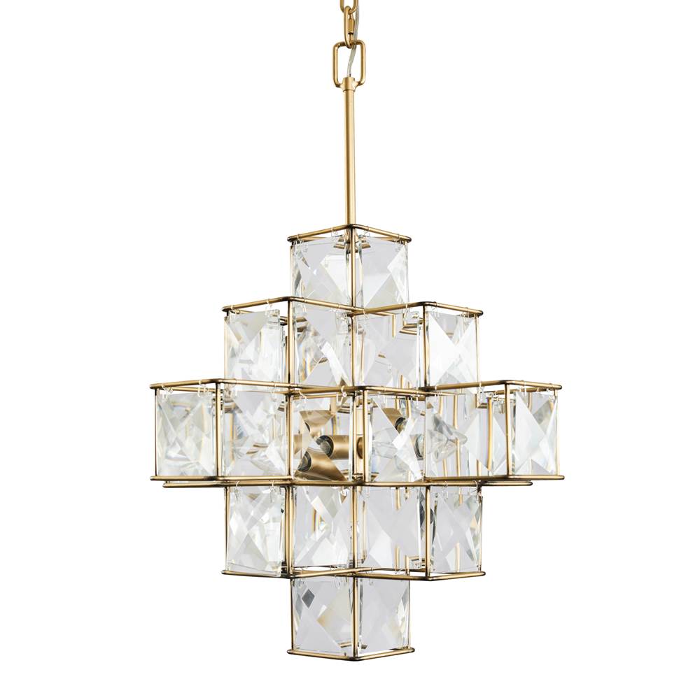 Varaluz 329P06CG Calypso Gold Cubic 6-lt Pendant - Calypso Gold Image 2