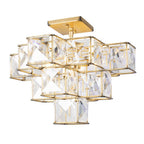 Varaluz 329S05CG Calypso Gold Cubic 5-lt Ceiling Fixture - Calypso Gold Image 4