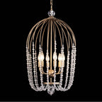 Varaluz 343F06HG Havana Gold Voliere 6-lt Crystal Pendant - Havana Gold Image 1