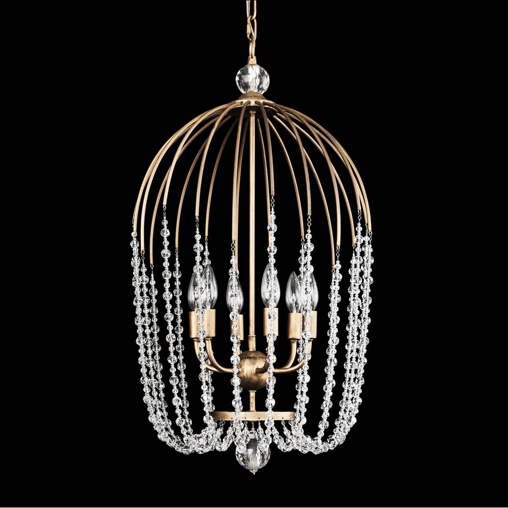 Varaluz 343F06HG Havana Gold Voliere 6-lt Crystal Pendant - Havana Gold Image 2