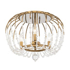 Varaluz 343S03HG Havana Gold Voliere 3-lt Semi-flush - Havana Gold Image 1