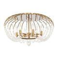 Varaluz 343S06HG Havana Gold Voliere 6-lt Semi-flush - Havana Gold Image 1