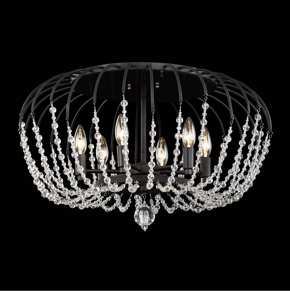 Varaluz Voliere 6-lt Semi-flush - Havana Gold