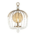 Varaluz 343W01HG Havana Gold Voliere 1-lt Crystal Wall Sconce - Havana Gold Image 1