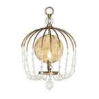 Varaluz 343W01HG Havana Gold Voliere 1-lt Crystal Wall Sconce - Havana Gold Image 1