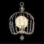 Varaluz Voliere 1-lt Crystal Wall Sconce - Havana Gold