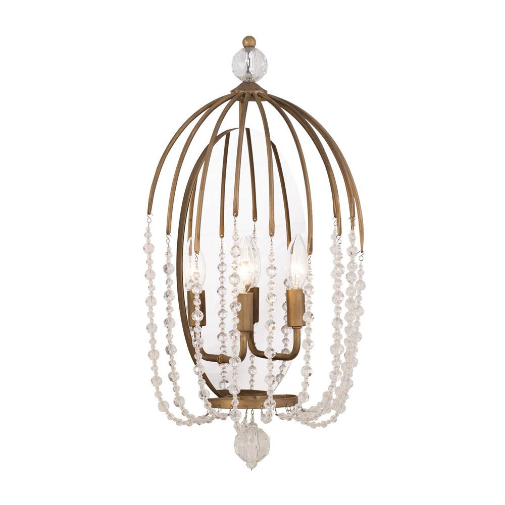 Varaluz 343W02HG Havana Gold Voliere 2-lt Sconce - Havana Gold Image 1