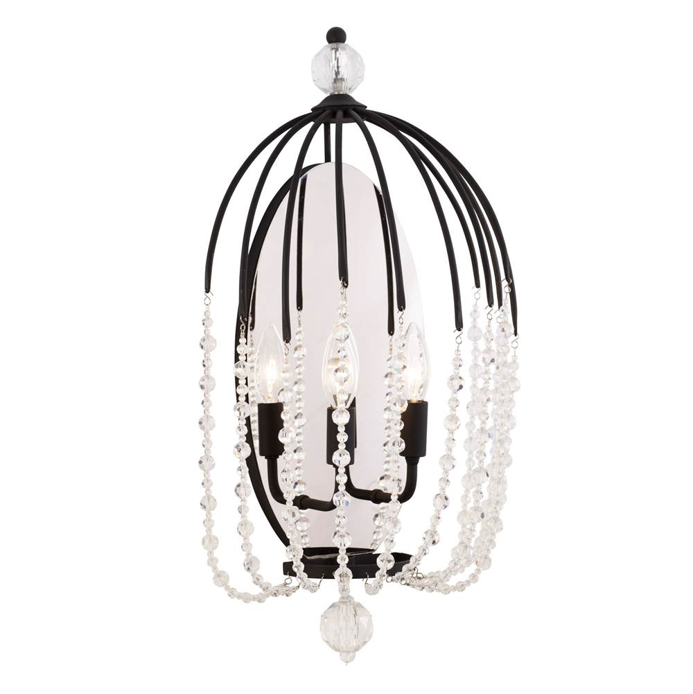 Varaluz 343W02MB Matte Black Voliere 2-lt Sconce - Matte Black Image 1