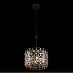 Varaluz 345P04CBHG Carbon, Havana Gold Windsor 4-lt Crystal Pendant - Carbon/havana Gold Image 3