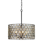 Varaluz 345P06CBHG Carbon, Havana Gold Windsor 6-lt Crystal Pendant - Carbon/havana Gold Image 4