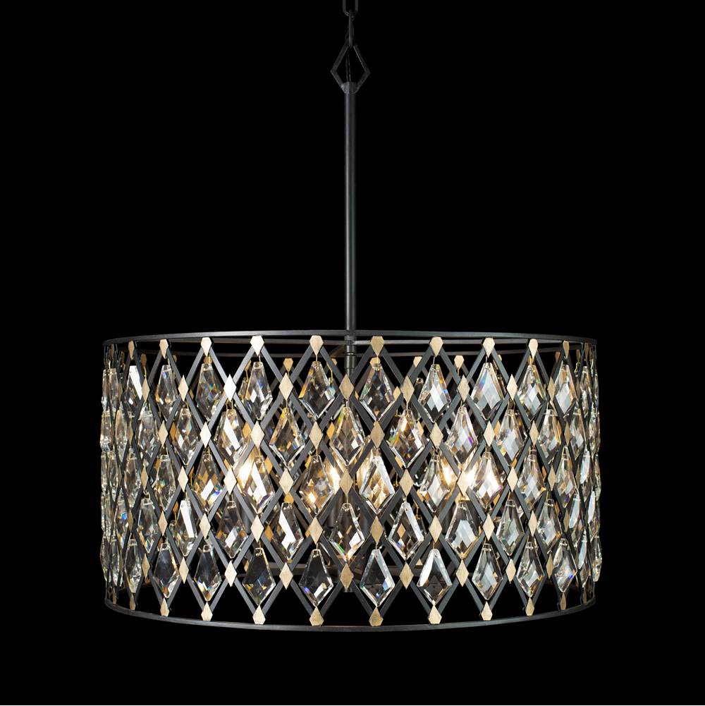 Varaluz 345P06CBHG Carbon, Havana Gold Windsor 6-lt Crystal Pendant - Carbon/havana Gold Image 3