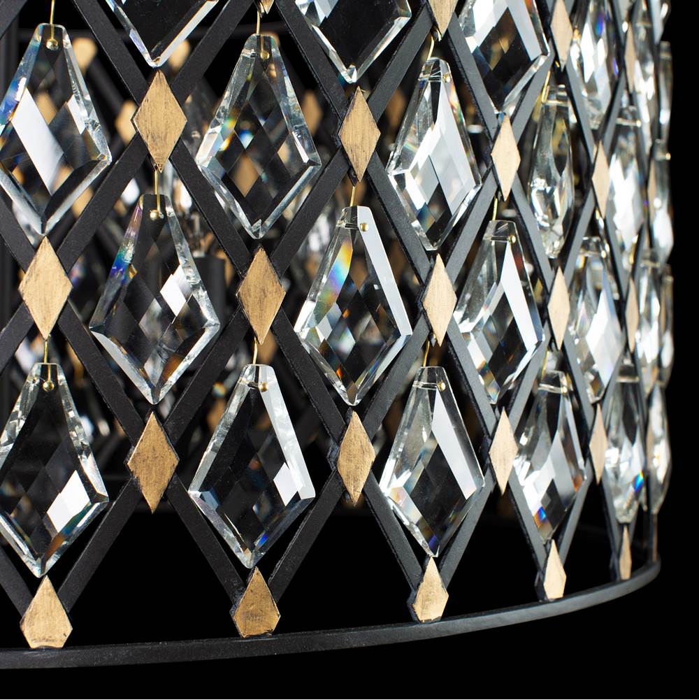 Varaluz 345P06CBHG Carbon, Havana Gold Windsor 6-lt Crystal Pendant - Carbon/havana Gold Image 2