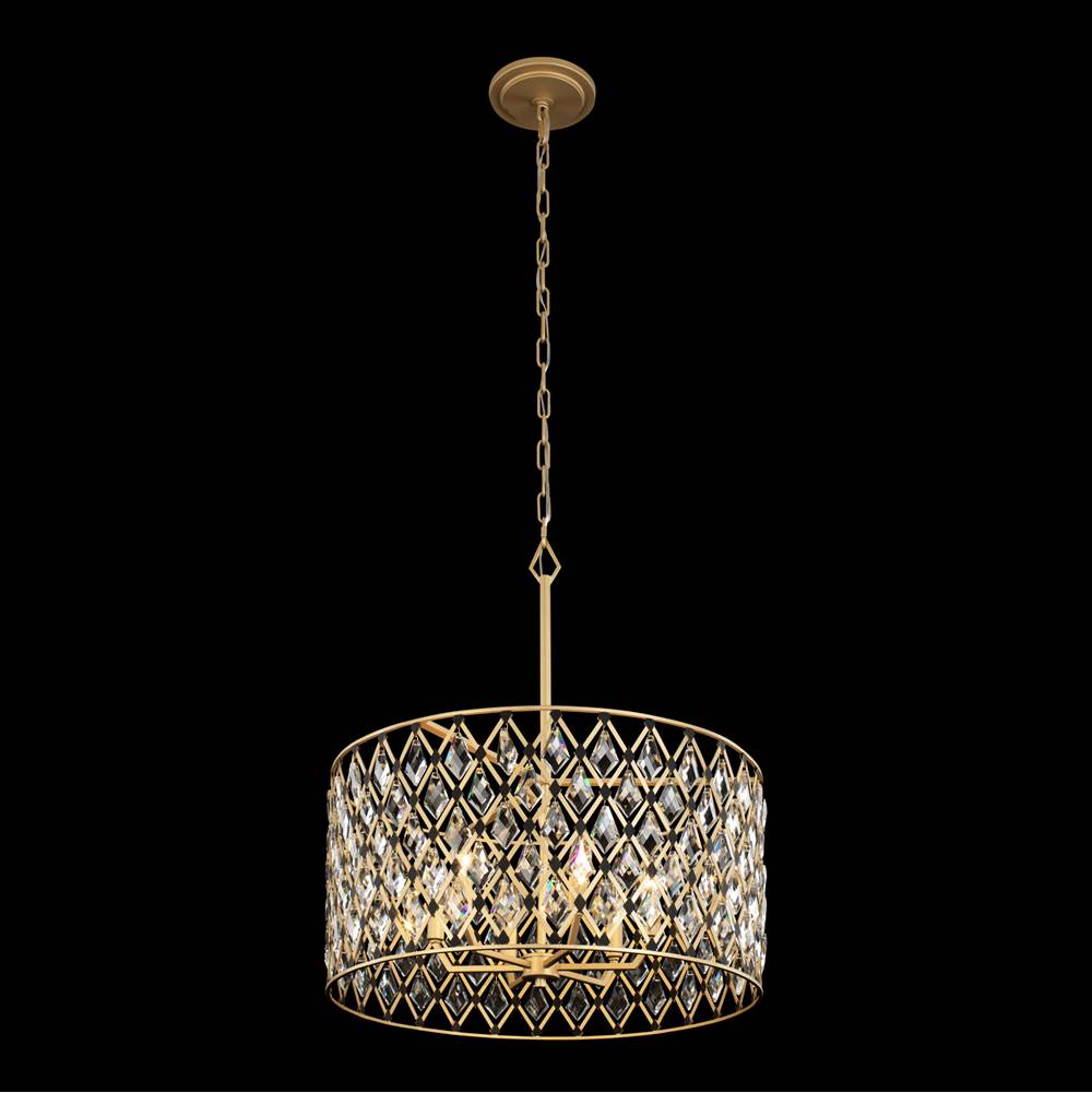 Varaluz Windsor 6-lt Crystal Pendant - French Gold/matte Black