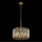 Varaluz Windsor 6-lt Crystal Pendant - French Gold/matte Black