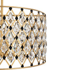 Varaluz 345P06FGMB French Gold,Matte Black Windsor 6-lt Crystal Pendant - French Gold/matte Black Image 2