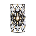 Varaluz 345W01CBHG Carbon,Havana Gold Windsor 1-lt Crystal Sconce - Carbon/havana Gold Image 1