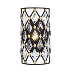Varaluz 345W01CBHG Carbon,Havana Gold Windsor 1-lt Crystal Sconce - Carbon/havana Gold Image 1
