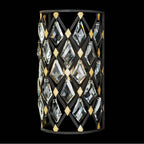 Varaluz 345W01CBHG Carbon,Havana Gold Windsor 1-lt Crystal Sconce - Carbon/havana Gold Image 6