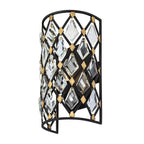 Varaluz 345W01CBHG Carbon,Havana Gold Windsor 1-lt Crystal Sconce - Carbon/havana Gold Image 5