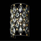 Varaluz 345W01CBHG Carbon,Havana Gold Windsor 1-lt Crystal Sconce - Carbon/havana Gold Image 4