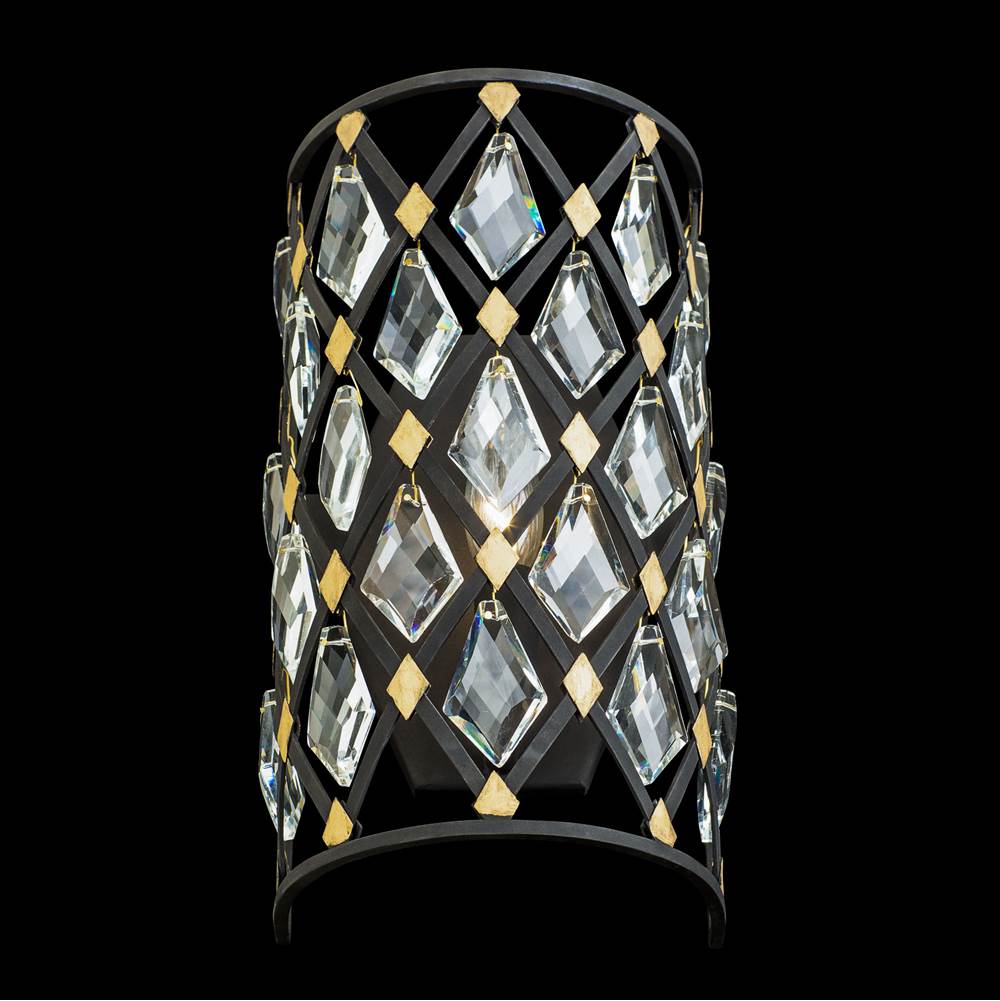 Varaluz 345W01CBHG Carbon,Havana Gold Windsor 1-lt Crystal Sconce - Carbon/havana Gold Image 2