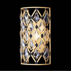 Varaluz Windsor 1-lt Crystal Sconce - Carbon/havana Gold