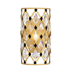 Varaluz 345W01FGMB French Gold,Matte Black Windsor 1-lt Crystal Sconce - French Gold/matte Black Image 7