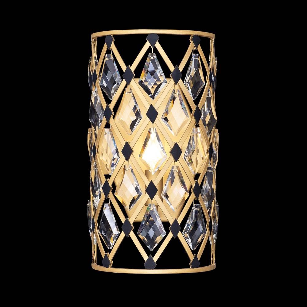 Varaluz 345W01FGMB French Gold,Matte Black Windsor 1-lt Crystal Sconce - French Gold/matte Black Image 6
