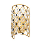 Varaluz 345W01FGMB French Gold,Matte Black Windsor 1-lt Crystal Sconce - French Gold/matte Black Image 5