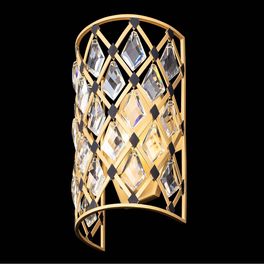 Varaluz 345W01FGMB French Gold,Matte Black Windsor 1-lt Crystal Sconce - French Gold/matte Black Image 4