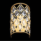 Varaluz 345W01FGMB French Gold,Matte Black Windsor 1-lt Crystal Sconce - French Gold/matte Black Image 2