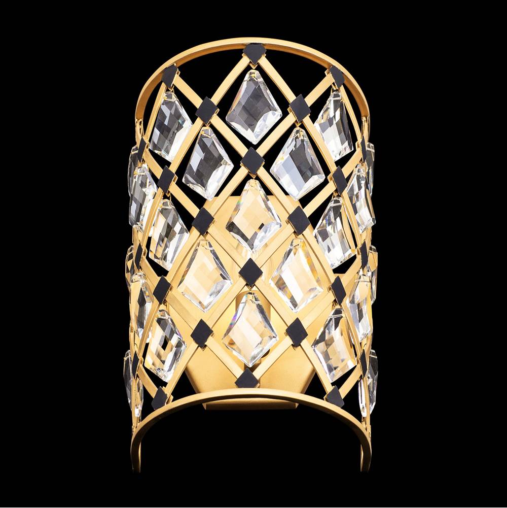Varaluz 345W01FGMB French Gold,Matte Black Windsor 1-lt Crystal Sconce - French Gold/matte Black Image 2
