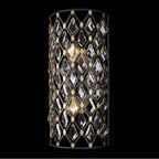 Varaluz Windsor 2-lt Crystal Sconce/bath - Carbon/havana Gold